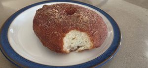 Cinnamon donut was tasty, light and fluffy. at Smith & Deli CBD in Melbourne