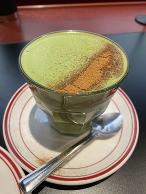 Soy matcha latte. For $8, this was terrible. There was zero foam and it was so bitter it wasn’t pleasant to drink.  at Smith & Deli CBD in Melbourne