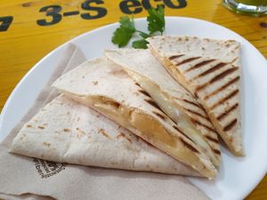banana cheese sandwich at Gigi Sumos - Santa Maria Maior in Funchal