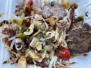 Cajun Hashbrowns veganized   at French Meadow Bakery & Cafe in St Paul