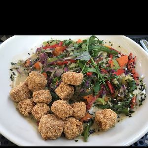 Green coconut curry with tofu  at French Meadow Bakery & Cafe in St Paul