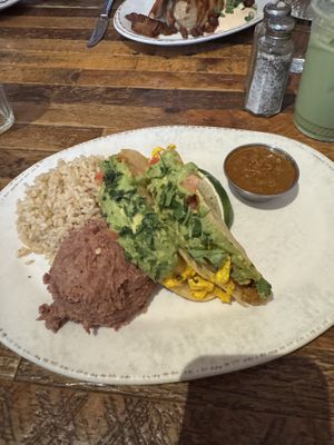 Vegan breakfast taco speciall  at French Meadow Bakery & Cafe in St Paul