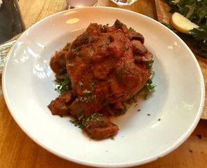 Polenta cake at Piattino in Portland