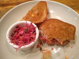 Tempeh Reuben sandwich at Bluestem Bar in Minneapolis