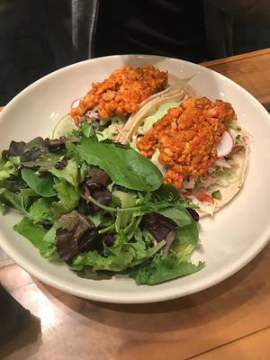 Tempeh tacos at Bluestem Bar in Minneapolis