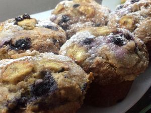 Vegan muffins at Pranah Cafe in Wellington