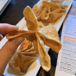 Vegan Cream Cheese Wontons at Ginger Hop in Minneapolis