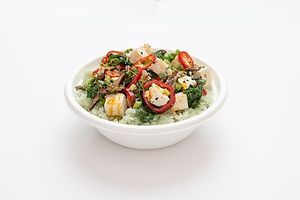 Shiitake Chili Tofu Poke Bowl  at Sweetfin - Newport Beach in Newport Beach