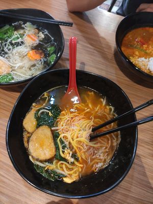 Different 'fish' dishes at Gold Lotus Vegetarian Restaurant in Penang