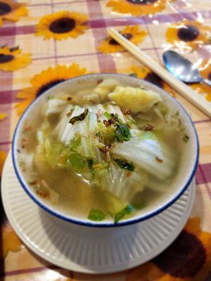Wanton soup at Nature Vegetarian Food in Lower Hutt