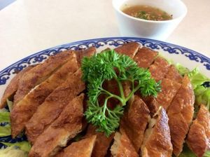 Lemon 'chicken' at Nature Vegetarian Food in Lower Hutt