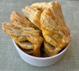 Vegetable puffs at Liwan Restaurant in Dubai