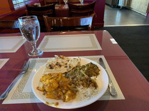 Lunch buffet 8.99 plus tax at Sitar Indian Cuisine in Knoxville