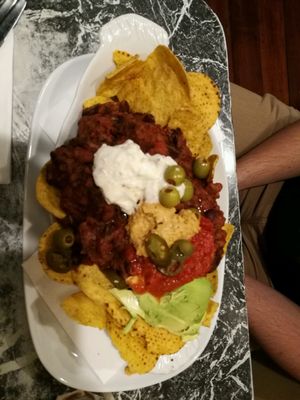 Large vegan nachos at Midnight Espresso in Wellington
