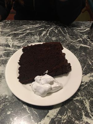 Huge vegan cake at Midnight Espresso in Wellington
