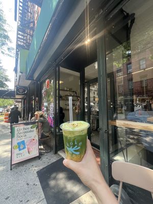 Apricot pistachio matcha  at Koké in New York City