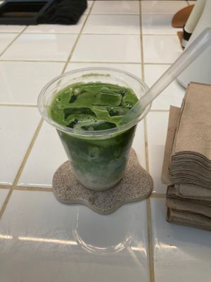 Iced matcha latte at Koké in New York City