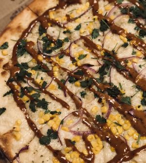 Elote Pizza at Picazzo's Organic Italian Kitchen in Phoenix
