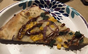 (A slice of) Elote Pizza at Picazzo's Organic Italian Kitchen in Phoenix