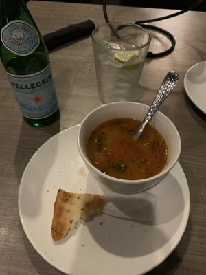 White bean and kale soup.  at Picazzo's Organic Italian Kitchen in Phoenix