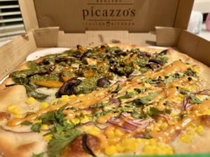 Elote and Funghi Florentine #Veganuary at Picazzo's Organic Italian Kitchen in Phoenix