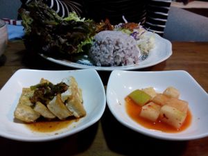 Starters at Dajeon Cafe in Busan