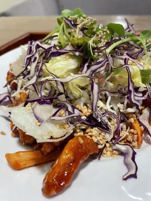 Spicy chicken  at Dajeon Cafe in Busan