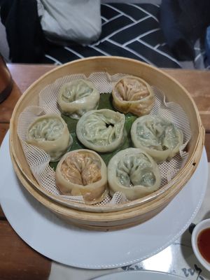 Steamed dumplings  #Veganuary at Dajeon Cafe in Busan