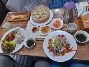 Delicious meal for two (27000 Won) at Dajeon Cafe in Busan