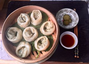 Dumplings for 5000W at Dajeon Cafe in Busan