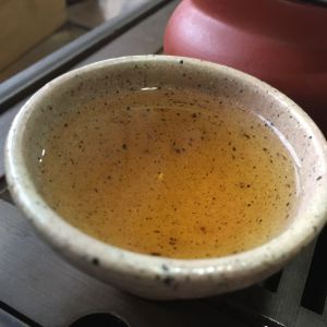 이슬차 (mountain hydrangea leaf tea?!) at Dajeon Cafe in Busan