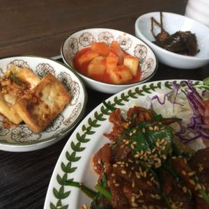 Authentic Korean flavours à la vegan! at Dajeon Cafe in Busan