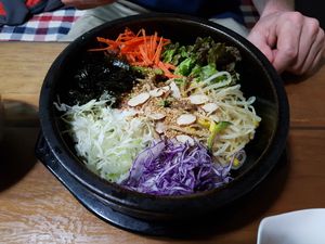 Bibimbap at Dajeon Cafe in Busan