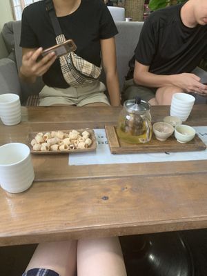 Tea and a lil snack  at Dajeon Cafe in Busan