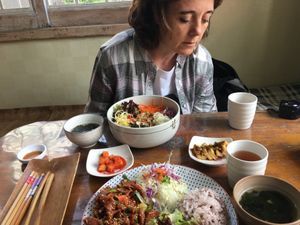 the spread :) at Dajeon Cafe in Busan