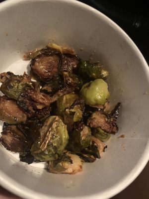 brussel side dish! salty and oily but good flavor! at Flower Child - 44th in Phoenix