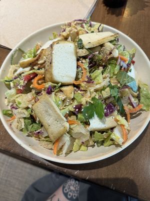 Ginger miso crunch salad + tofu   at Flower Child - 44th in Phoenix