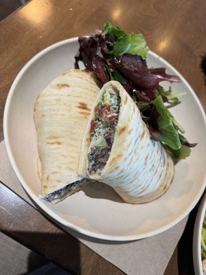 Black bean falafel wrap   at Flower Child - 44th in Phoenix