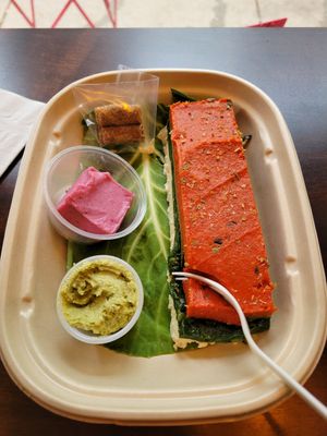 Spinach Lasagna at Chicago Raw - Huron St in Chicago