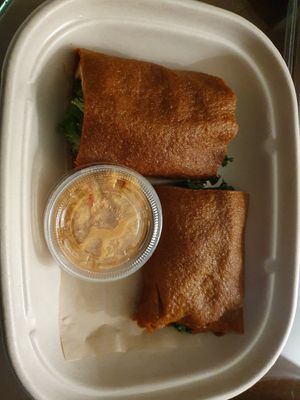 Sweet potato wraps at Chicago Raw - Huron St in Chicago