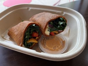 a raw wrap  at Chicago Raw - Huron St in Chicago