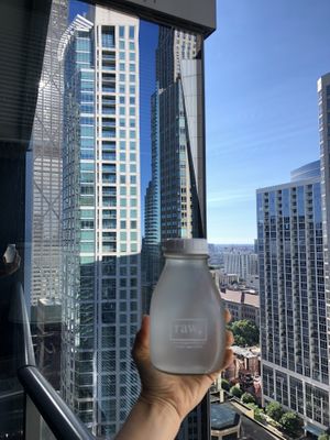 Fresh coconut water  at Chicago Raw - Huron St in Chicago