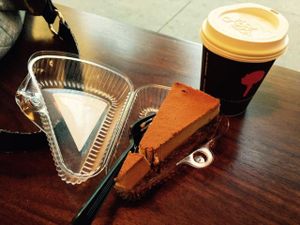 A M A Z I N G. sun kissed carrot cake and almond cappuccino. at Chicago Raw - Huron St in Chicago
