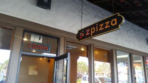 outside at zpizza in San Juan Capistrano