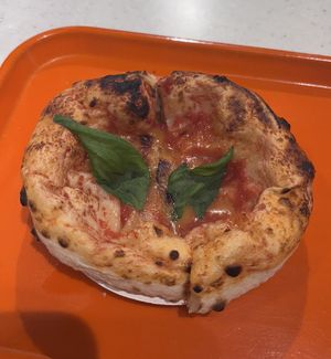 margherita pizza with vegan cheese   at SHOGUN PIZZA Shibuya in Tokyo