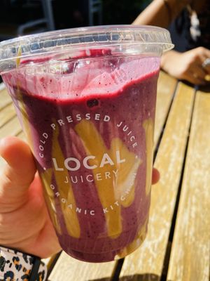 Pb&j vibes smoothie at Local Juicery in Sedona