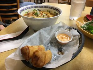 Spring rolls and Pho at Pho Me Vietnamese Noodle Bar in Tallahassee