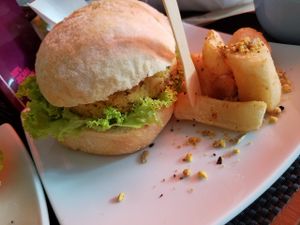 Vegan Burger at Prana Cozinha Vegetariana in Rio De Janeiro