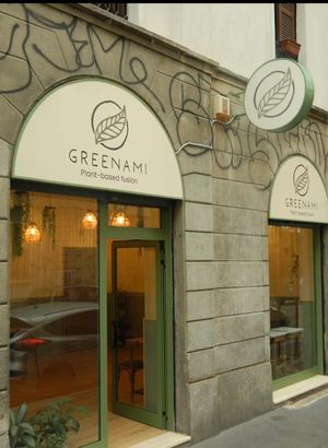 Plant based fusion restaurant at Greenami in Milan