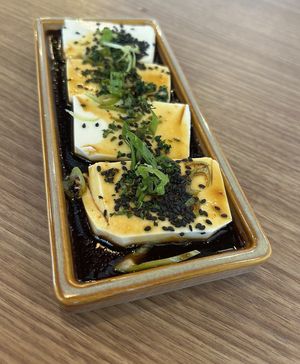 fresh tofu   at Greenami in Milan
